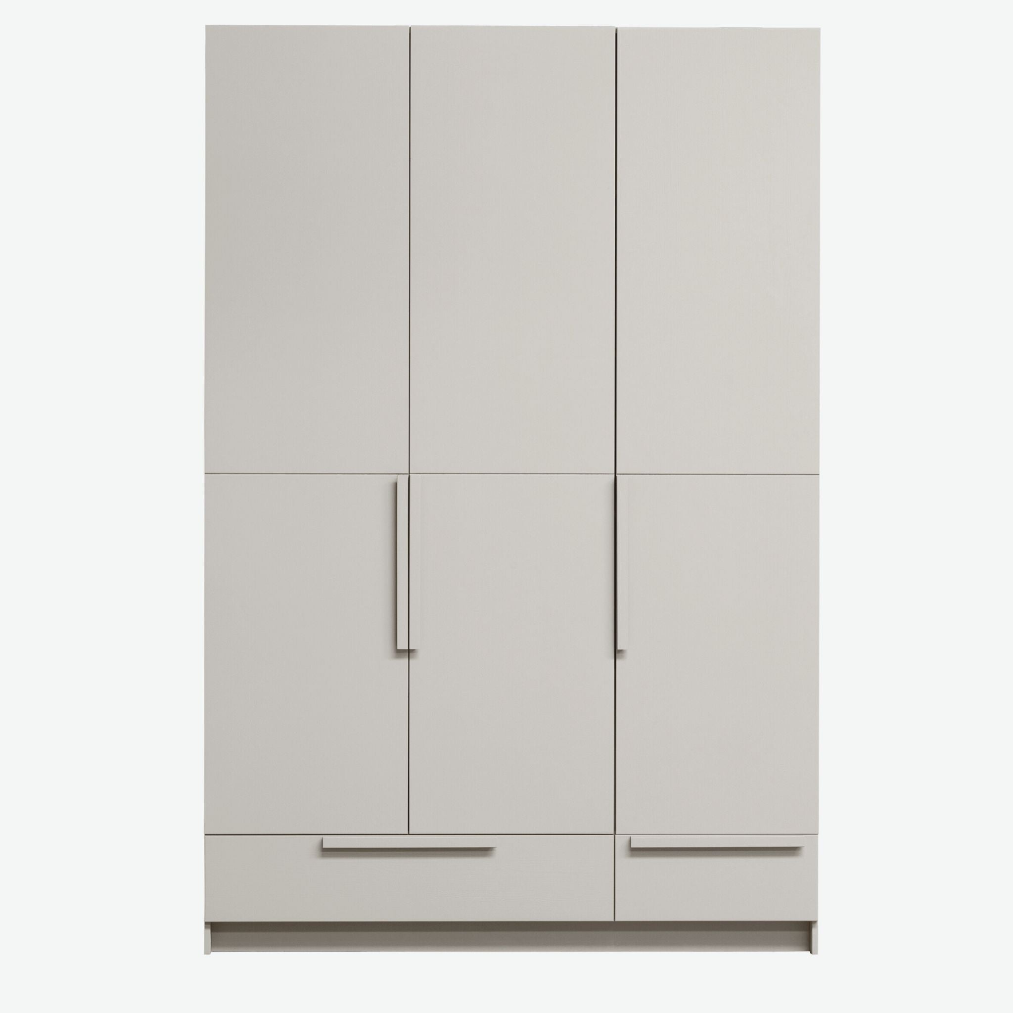 Woood Pure Modular 3 Door Wardrobe Splitdoor Pine Dust (FSC) - ModernistaLiving