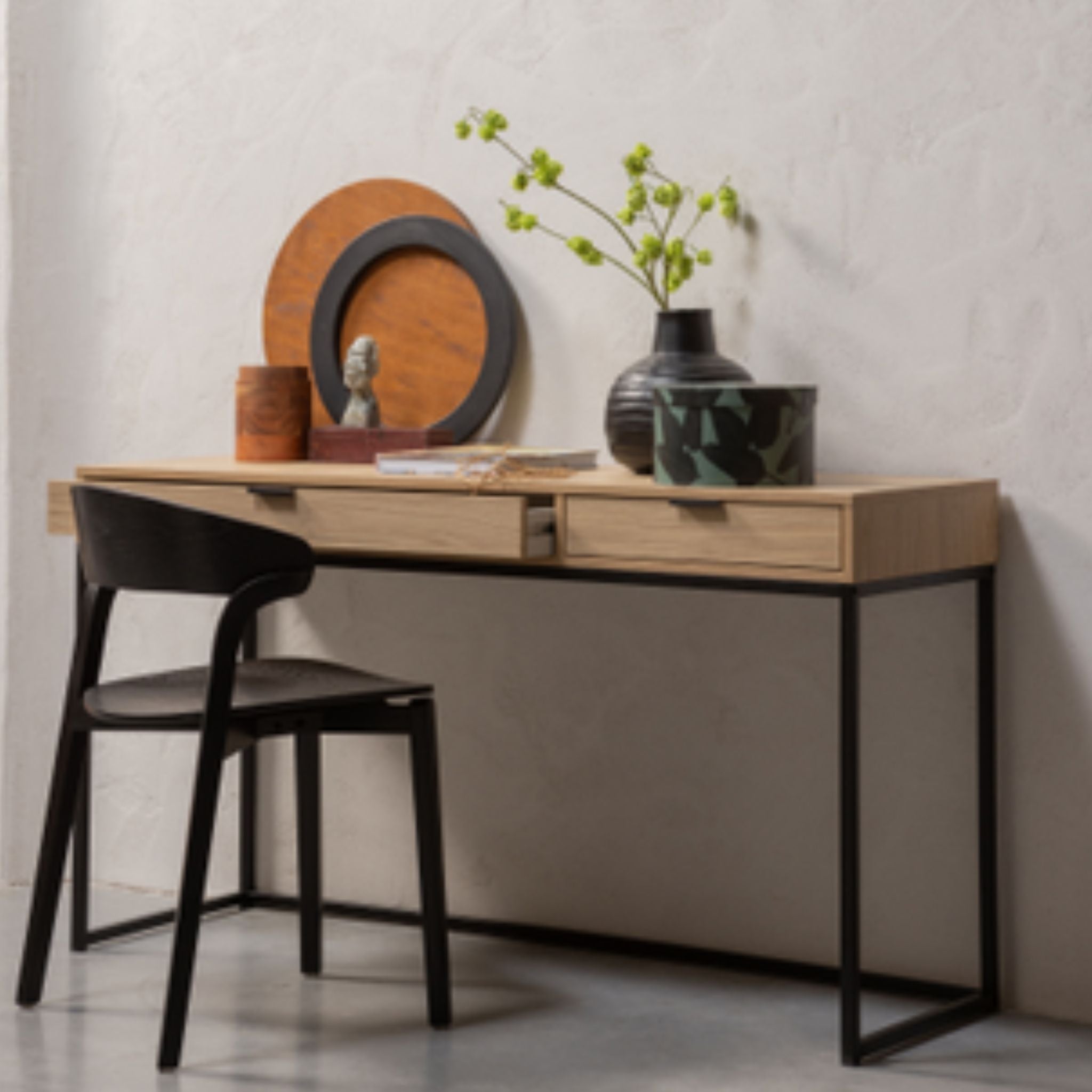 Woood Silas Desk Oak Melamine [FSC] - ModernistaLiving