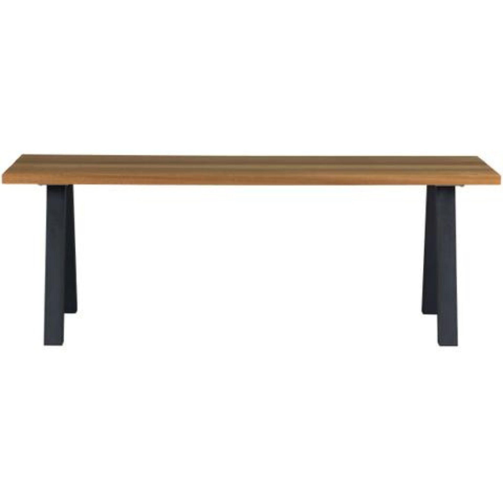 Woood Tablo Outdoor Dining Table Ayous Wood with a-leg Metal [fsc] - ModernistaLiving