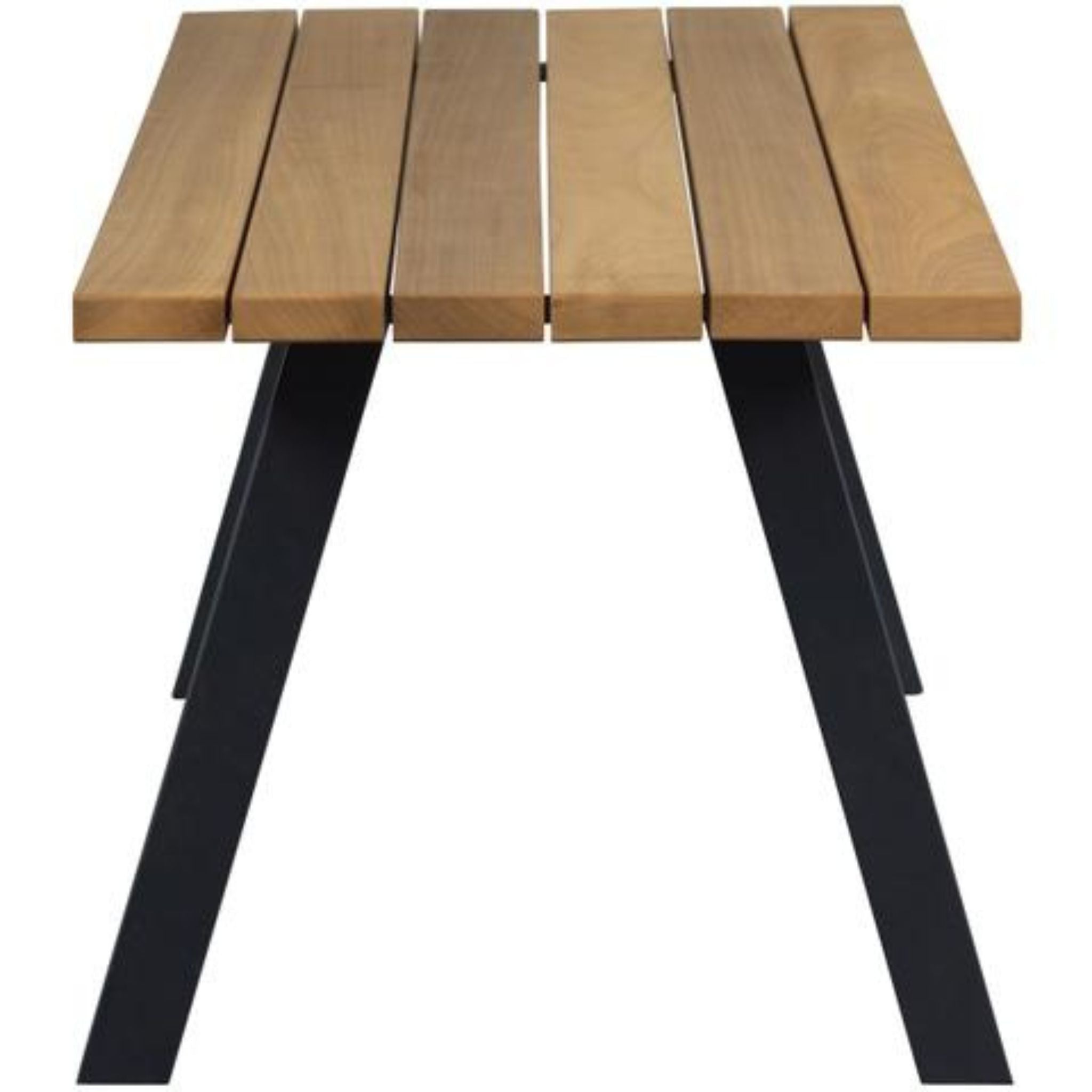 Woood Tablo Outdoor Dining Table Ayous Wood with a-leg Metal [fsc]