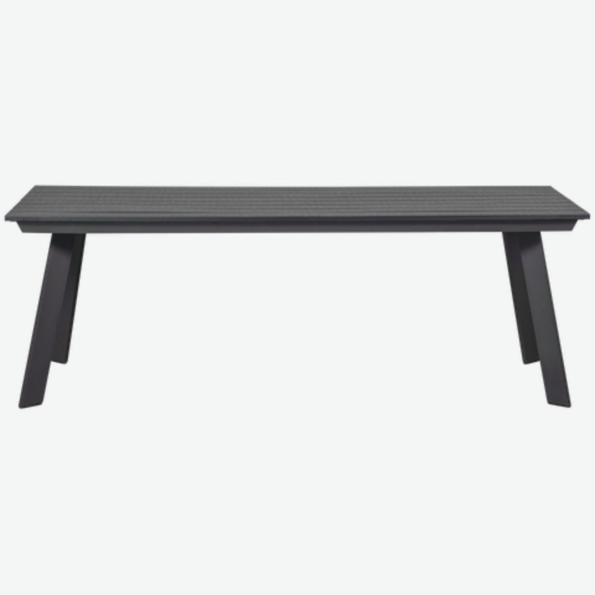 Woood Veerle Dining Table Aluminium/Polywood Anthracite 100x220cm - ModernistaLiving