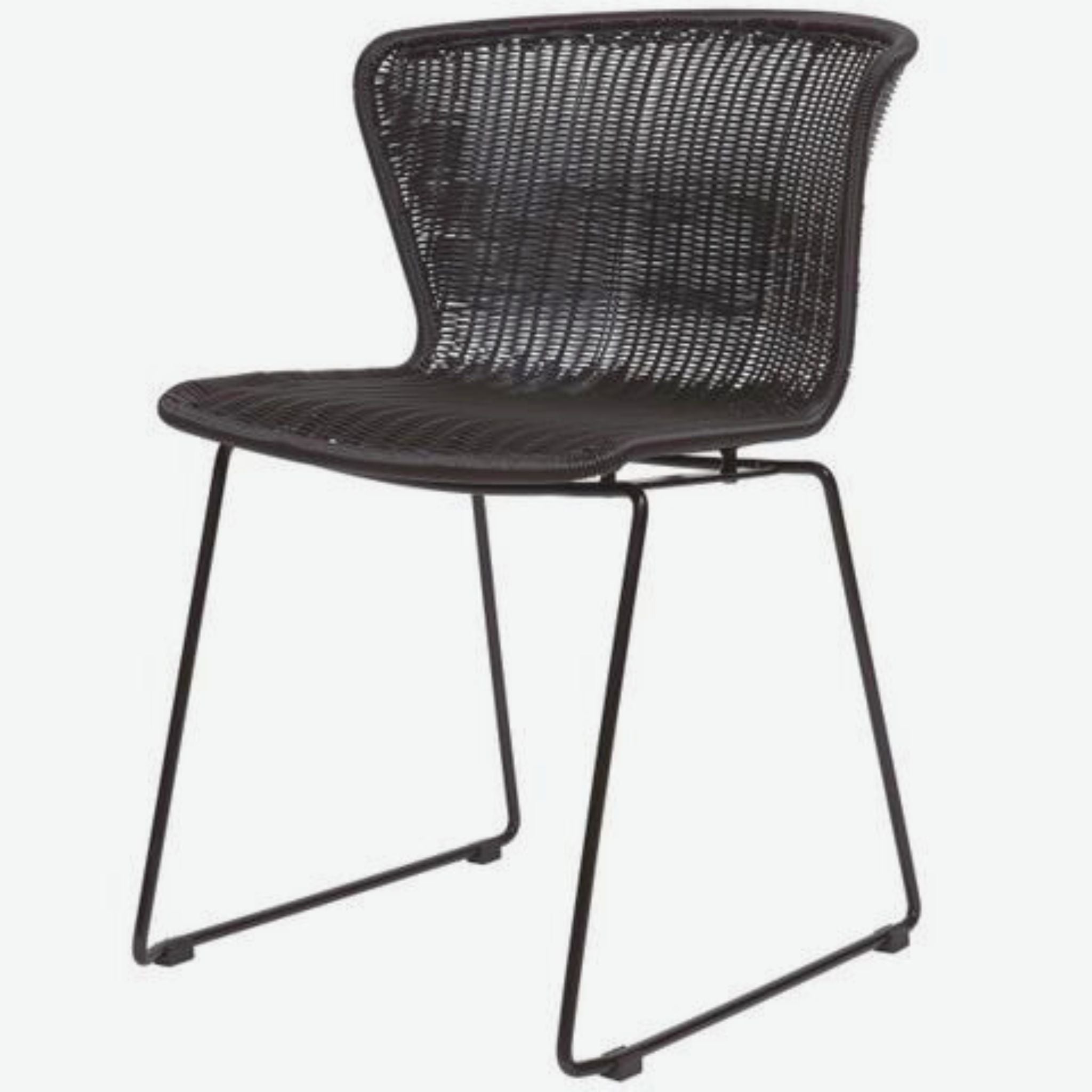 Woood Wings Outdoor Dining  Chair Black Set of 2 - ModernistaLiving