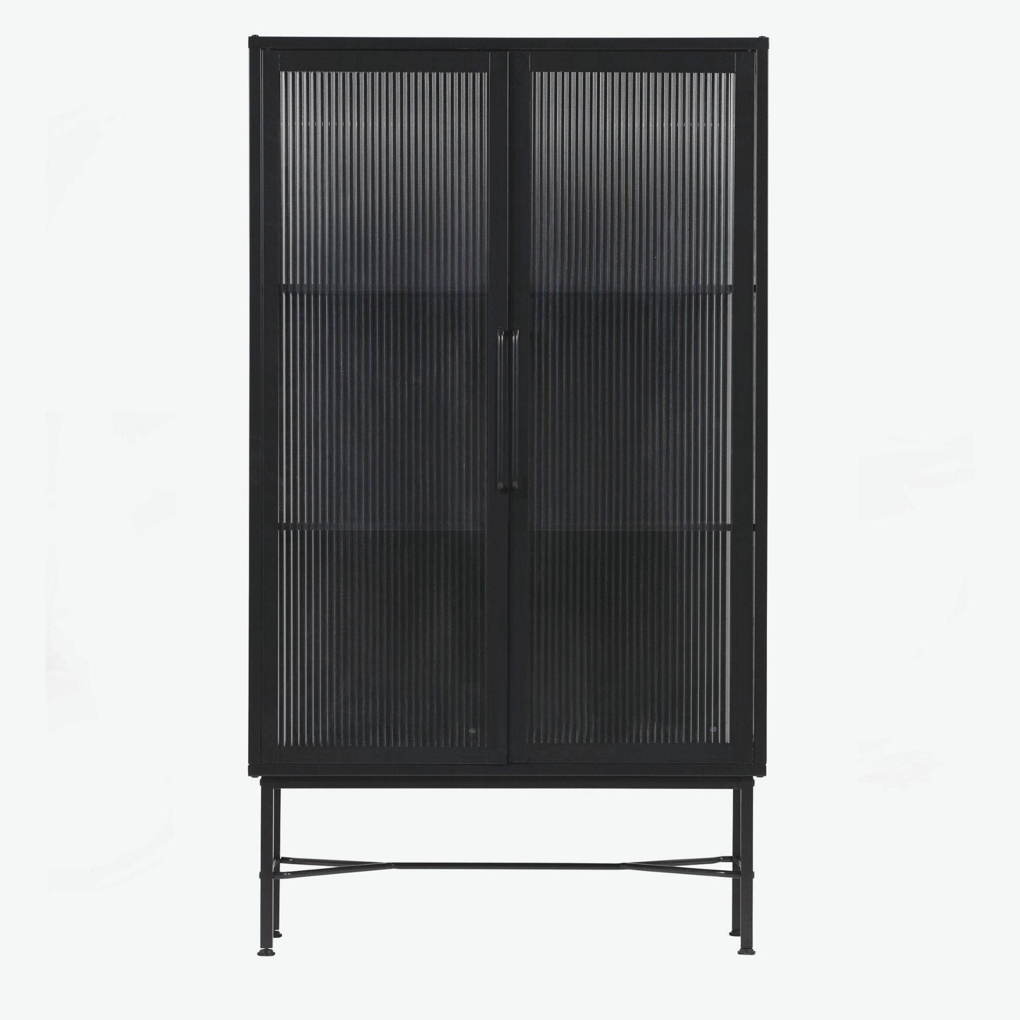 Woood Zion Cabinet Metal Black - ModernistaLiving