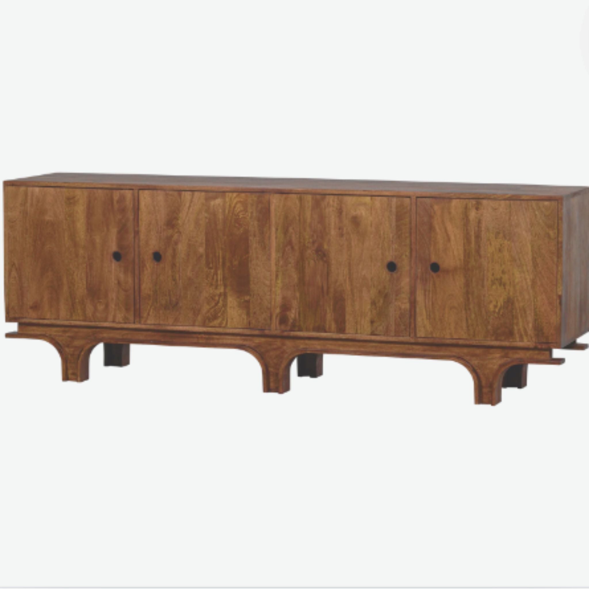 Woood Staes Sideboard 4-doors Mango Wood Walnut