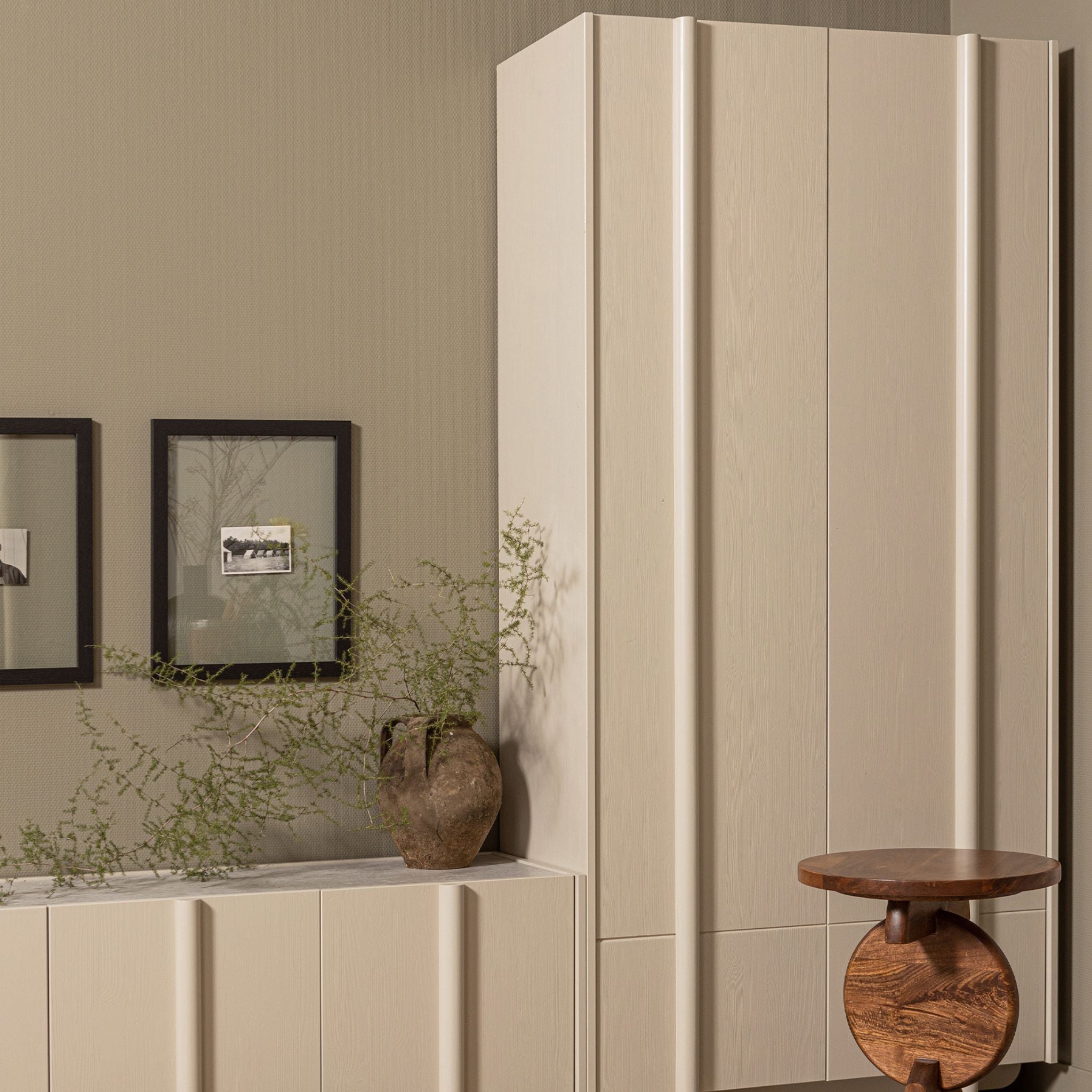 Woood Basu Storage Cabinet Pine Dust FSC-Certified Pine - ModernistaLiving