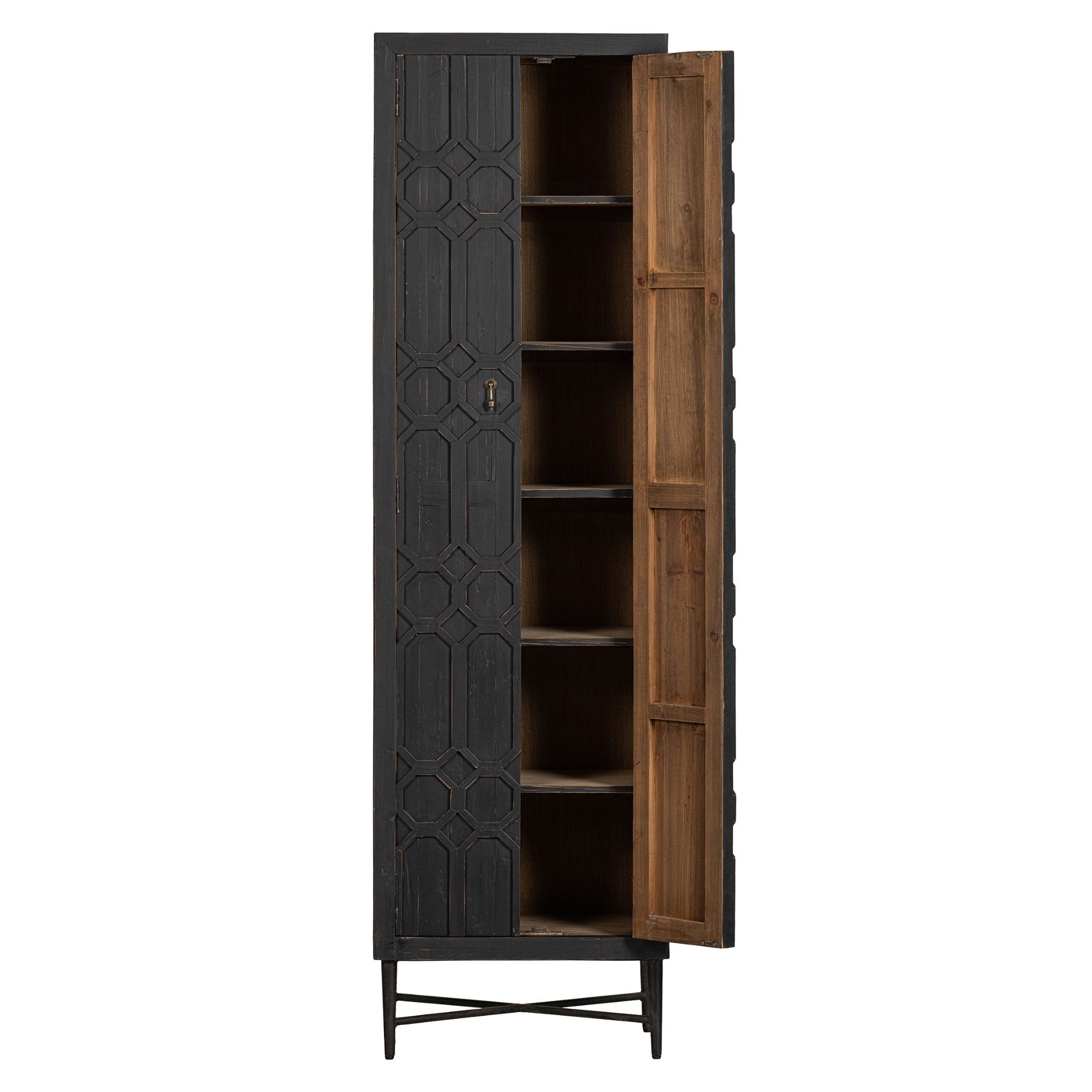 BePureHome Bequest High Cabinet Wood Black - ModernistaLiving