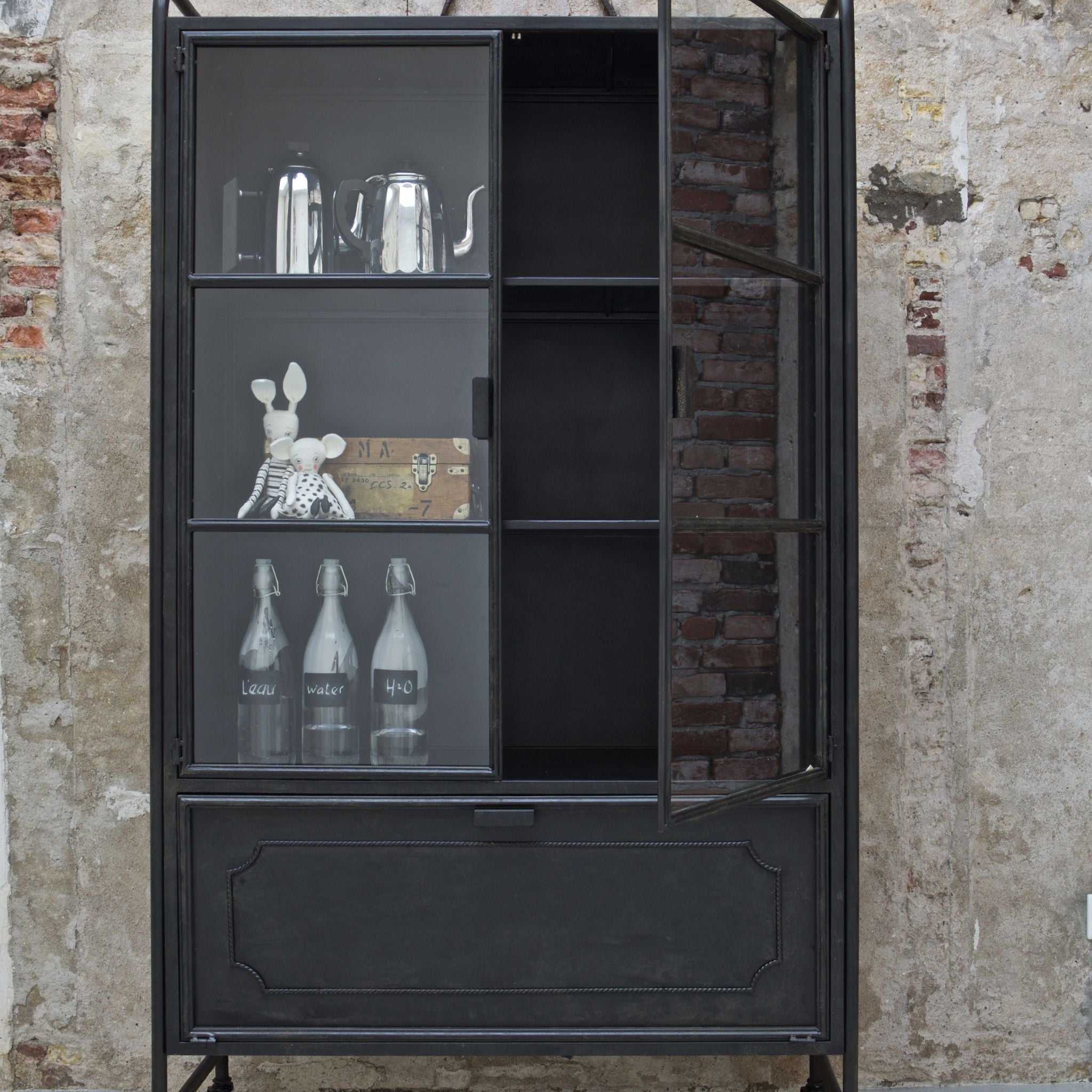 BePureHome Steel Storage Cabinet Metal Black - ModernistaLiving