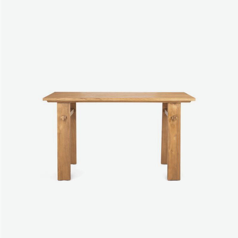 dBodhi Artisan Writing Desk Reclaimed Teak Joinery Legs - ModernistaLiving