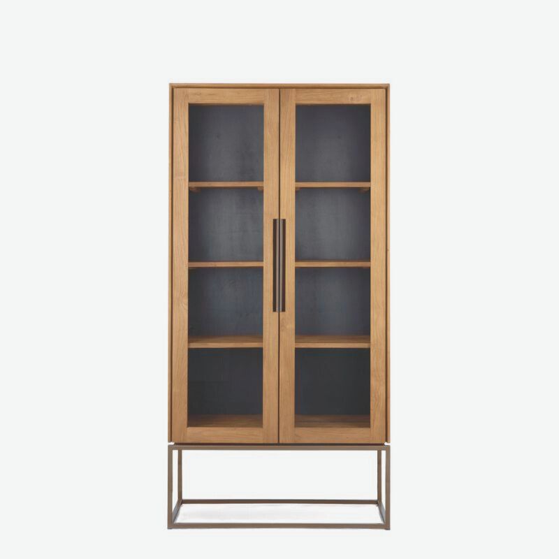dBodhi Karma Pure Cabinet 2 Glass Doors Reclaimed Teak - ModernistaLiving