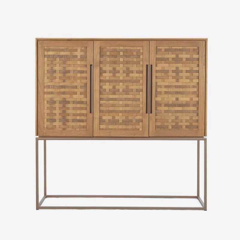 dBodhi Karma Pure Cabinet 3 Doors Reclaimed Teak - ModernistaLiving