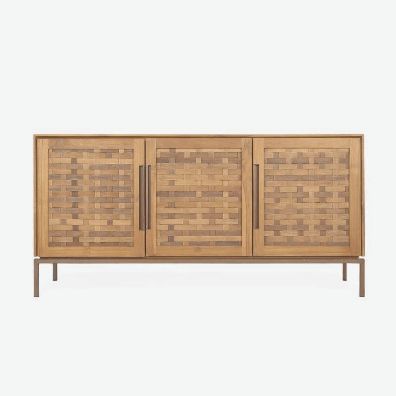 dBodhi Karma Pure Low Dresser Sideboard 3 Door Reclaimed Teak - ModernistaLiving